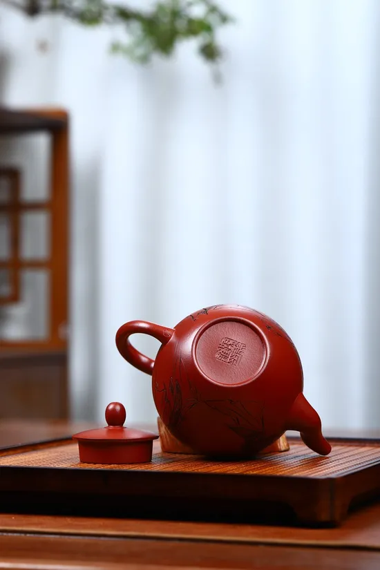 Yixing Zisha Teapot - Masterpiece Four Beauties Design | Collector's Clay Pot 4