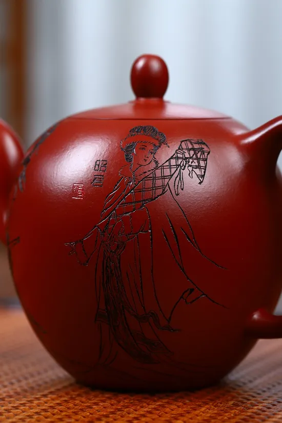 Yixing Zisha Teapot - Masterpiece Four Beauties Design | Collector's Clay Pot 6