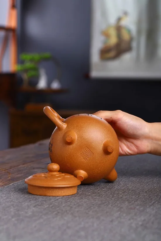 Yixing Clay Teapot - Handcrafted Collector's Artistry by Feng Xinghua 6