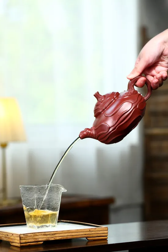 Zisha Teapots: Wind-Whipped Hollyhock | 9 | 900 CNY 5