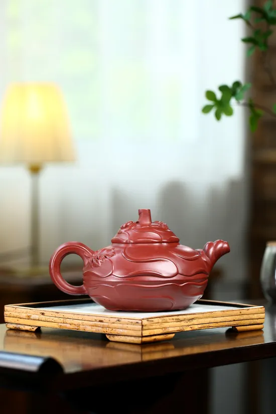 Zisha Teapots: Wind-Whipped Hollyhock | 9 | 900 CNY 7