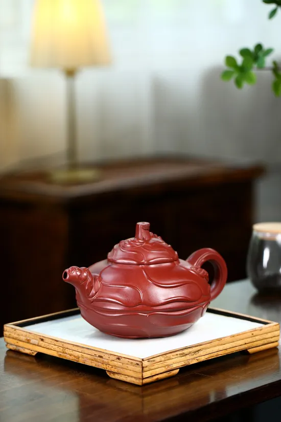 Zisha Teapots: Wind-Whipped Hollyhock | 9 | 900 CNY 8