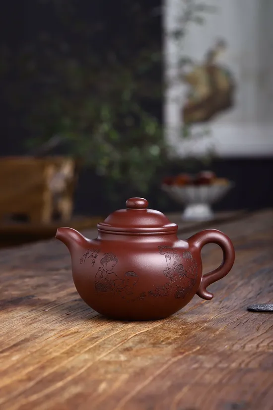 Zisha Teapots: 5400 CNY | original rose red clay 6