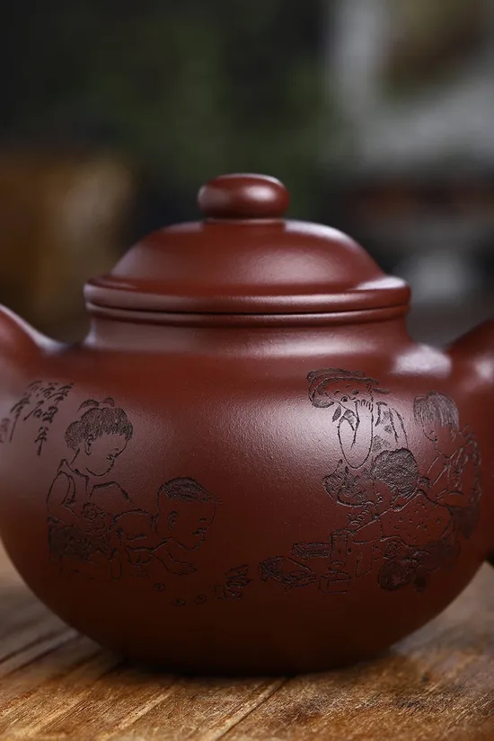 Zisha Teapots: 5400 CNY | original rose red clay 7