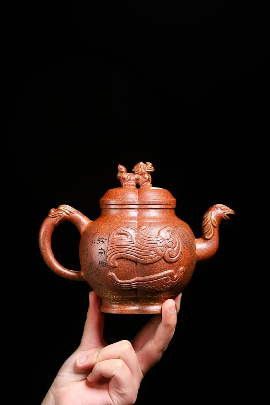 Zisha Teapots: jade-green gold clay | ancient dragon kiln wood-firing 5