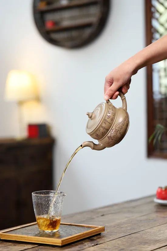 Premium Yixing Zisha Teapot - Handmade Artisan Clay Teapot 7