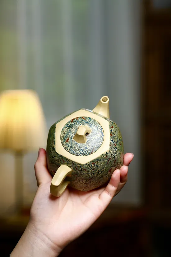 Zisha Teapots: Hexagonal Well Barrier | duanní clay 1