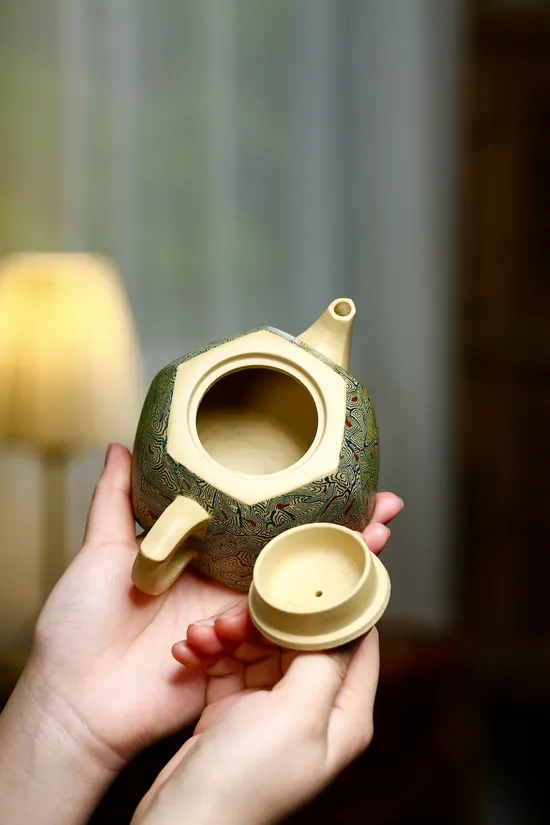 Zisha Teapots: Hexagonal Well Barrier | duanní clay 8