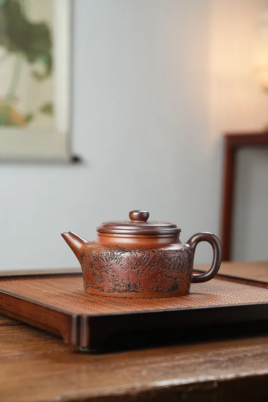 Authentic Yixing Zisha Teapot - Dragon Kiln Crafted 230cc 4