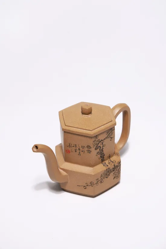 Zisha Teapots: Six-Sided Scholar Teapot | old duan clay 2
