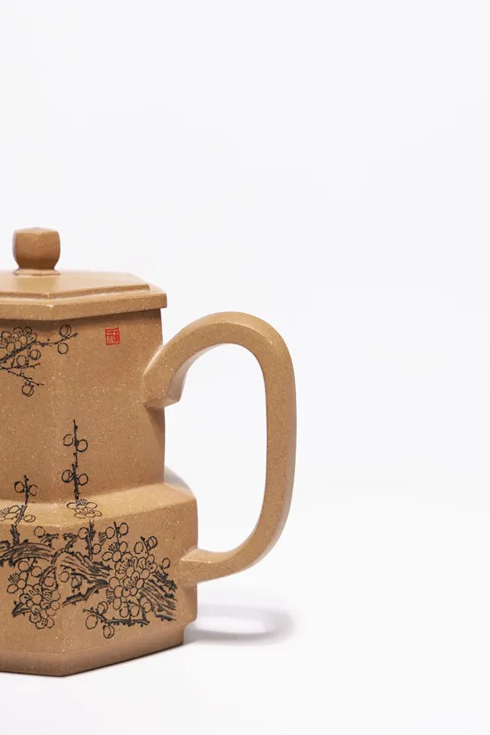 Zisha Teapots: Six-Sided Scholar Teapot | old duan clay 7