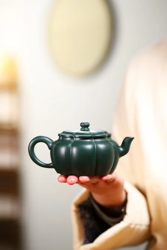 Yixing Zisha Teapot | Handcrafted Republic Green Clay Artistry 1