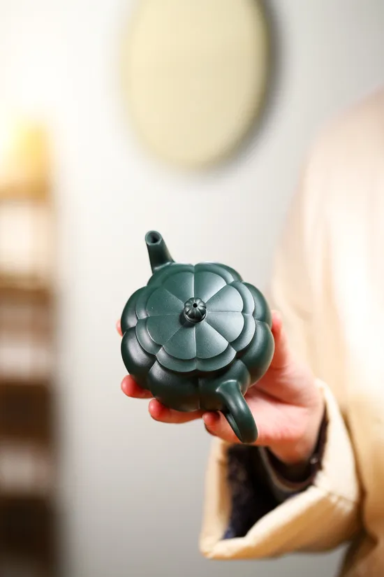 Yixing Zisha Teapot | Handcrafted Republic Green Clay Artistry 4
