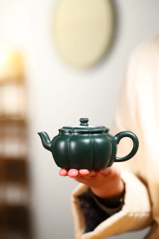 Yixing Zisha Teapot | Handcrafted Republic Green Clay Artistry 5