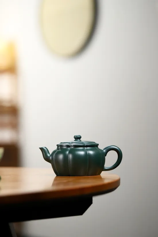 Yixing Zisha Teapot | Handcrafted Republic Green Clay Artistry 9