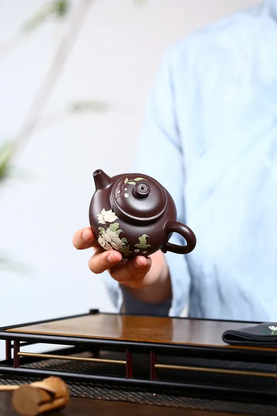 Zisha Teapots: Circle Knob | purple eggplant clay 3
