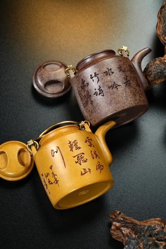 Zisha Teapots: Golden-duan clay | Classic Yangtong | 270cc capacity 6