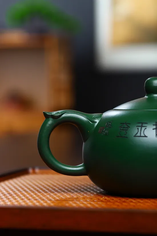 Premium Yixing Zisha Clay Teapot – Rare Green Clay, Handcrafted Masterpiece 8