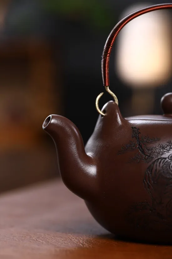 Zisha Teapots: Fan Jianxin | Sacred Pearl Overhead Teapot | 380cc capacity 2