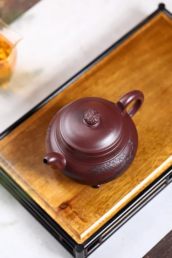Zisha Teapots: 3300 CNY | Three-Legged Dragon Pearl 6