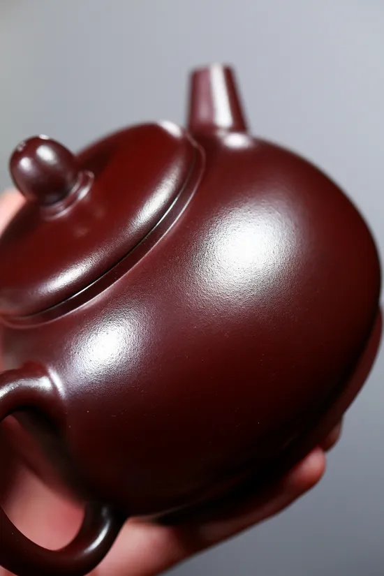 Zisha Teapots: Jinlong Blood Clay | Fully Handmade Palace Lantern 6