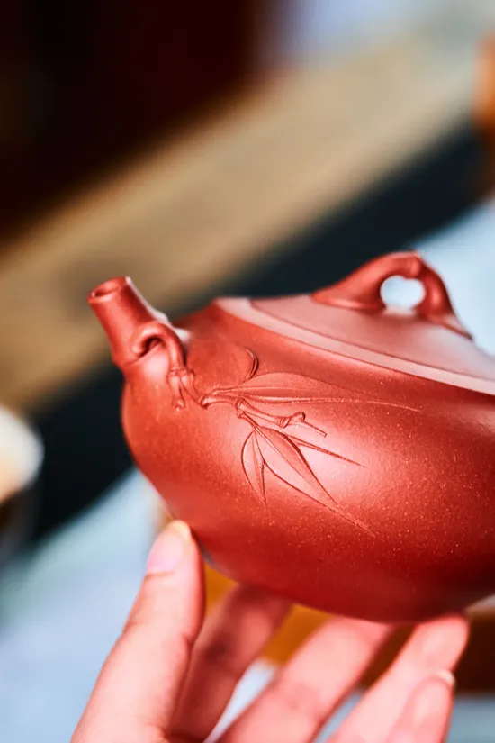 Yixing Teapot | Master Li's Bamboo Design Zisha Clay Artistry 4