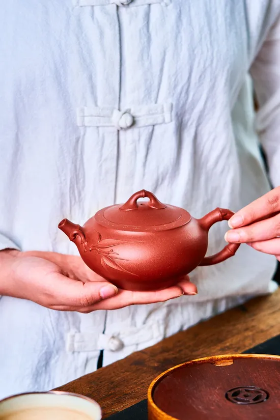 Yixing Teapot | Master Li's Bamboo Design Zisha Clay Artistry 9