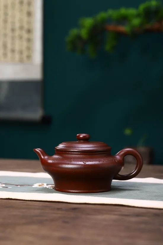 Handcrafted Zisha Teapot - Rare Iron Red Sand, National Craft Artist 3
