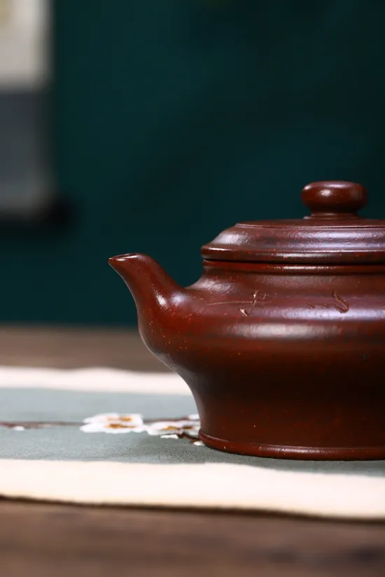 Handcrafted Zisha Teapot - Rare Iron Red Sand, National Craft Artist 8