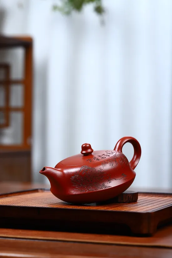 Zisha Teapots: Da Hong Pao clay | Sun Meiya | 280ml 6