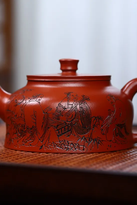 Zisha Teapots: Da Hong Pao clay | Sun Meiya | 200ml capacity 2