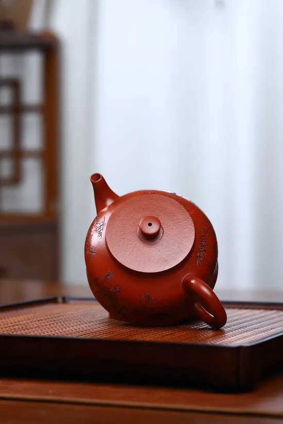 Zisha Teapots: Da Hong Pao clay | Sun Meiya | 200ml capacity 6