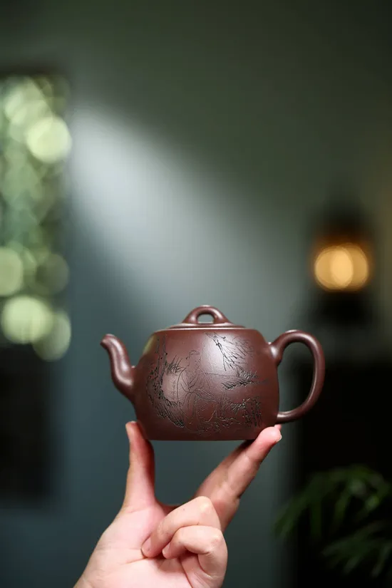Zisha Teapots: Di Cao Qing clay | Wu Weiming | Jingquan design 3