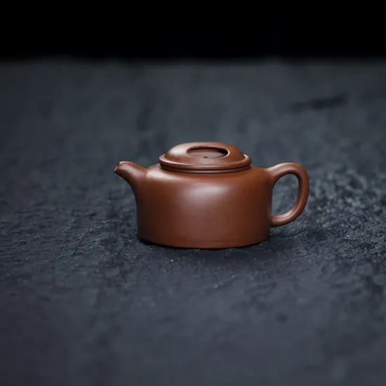 Zisha Teapots: Ox-Lid Lotus Seed | premium purple clay 1