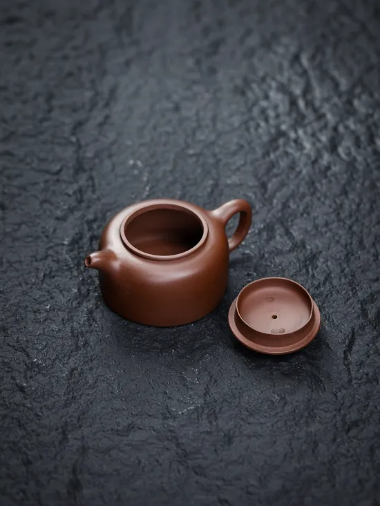 Zisha Teapots: Ox-Lid Lotus Seed | premium purple clay 6