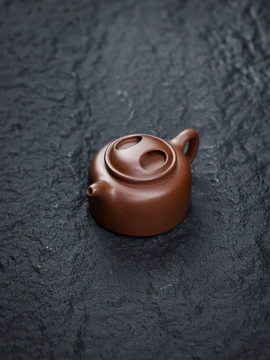 Zisha Teapots: Ox-Lid Lotus Seed | premium purple clay 7