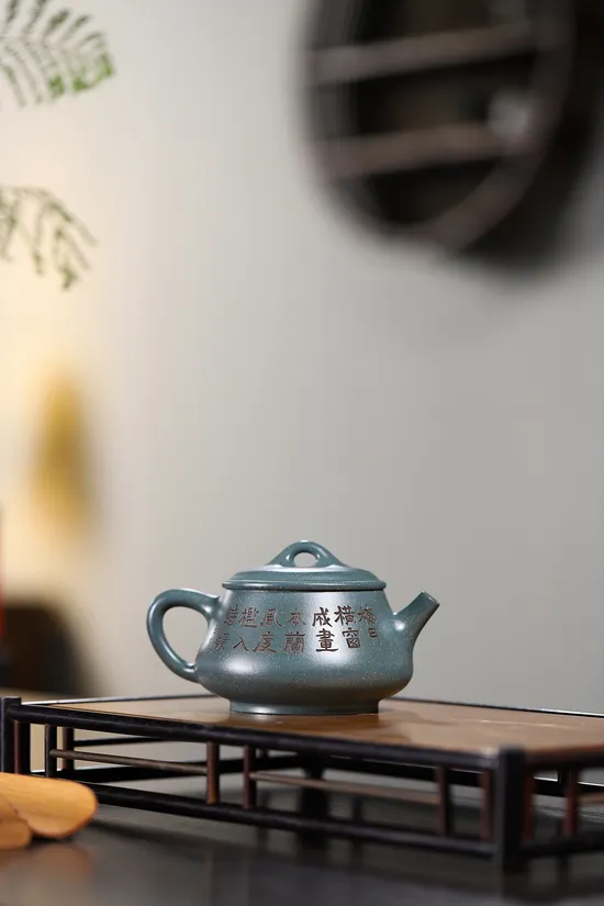 Zisha Teapots: 2 | 700 CNY | Yang Junbao | Jingzhou Snowflake Green Clay 5
