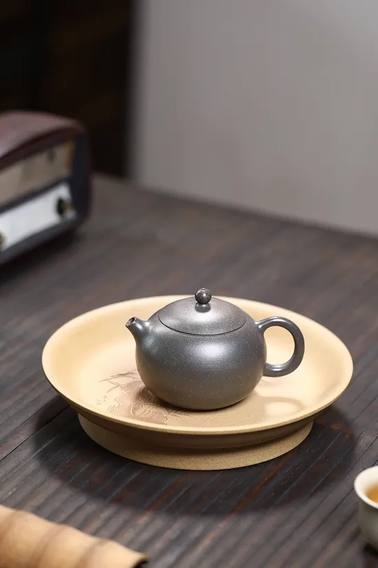 Zisha Teapots: Xishi original mine premium green duan | double-layer lid 2