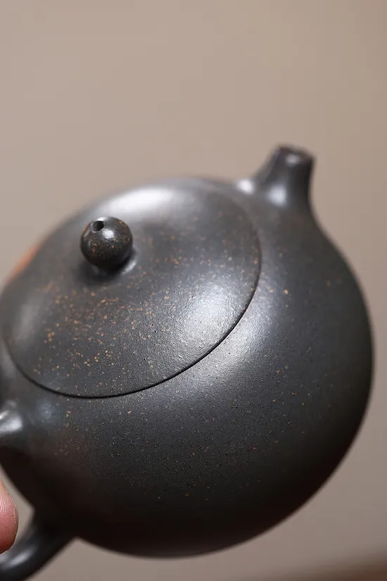 Zisha Teapots: Xishi original mine premium green duan | double-layer lid 3