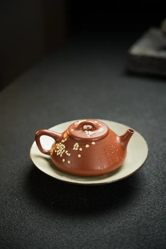 Premium Yixing Teapot | Handcrafted 180cc Zisha Clay Artisan Pot 3