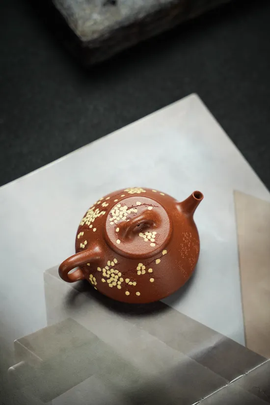 Premium Yixing Teapot | Handcrafted 180cc Zisha Clay Artisan Pot 5