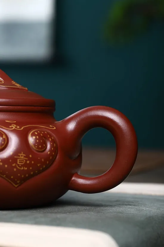 Zisha Teapots: Antique如意 | Di Cao Qing clay 1