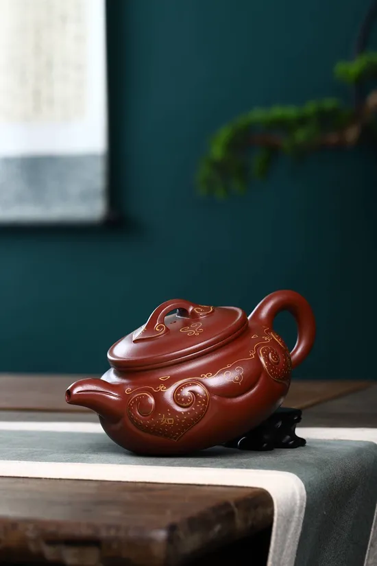 Zisha Teapots: Antique如意 | Di Cao Qing clay 2