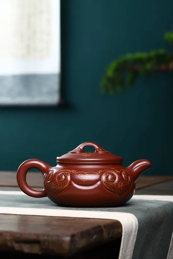Zisha Teapots: Antique如意 | Di Cao Qing clay 7