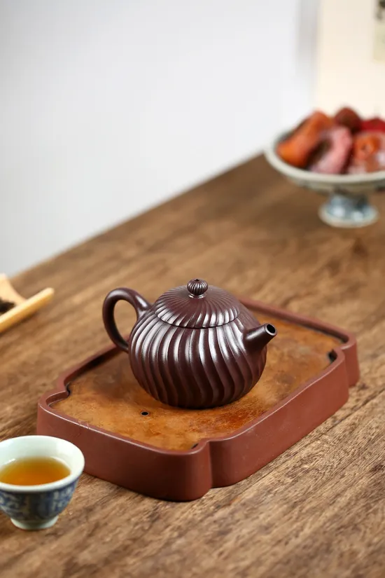 Zisha Teapots: original purple clay | diamond-shaped nine-hole spout 5