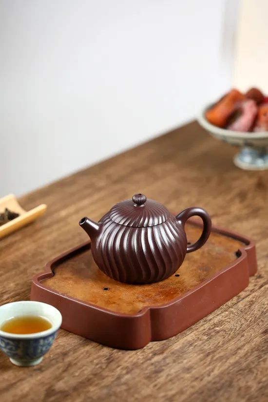 Zisha Teapots: original purple clay | diamond-shaped nine-hole spout 7