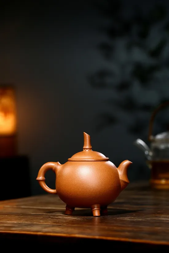 Zisha Teapots: Elegant Bamboo | crab yellow duàn ní clay 6
