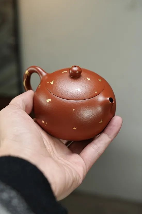 Zisha Teapots: Xishi | rough-grained vermilion clay | 200cc capacity 1
