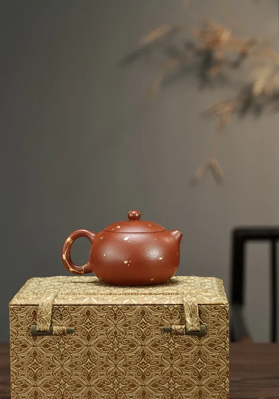 Zisha Teapots: Xishi | rough-grained vermilion clay | 200cc capacity 6