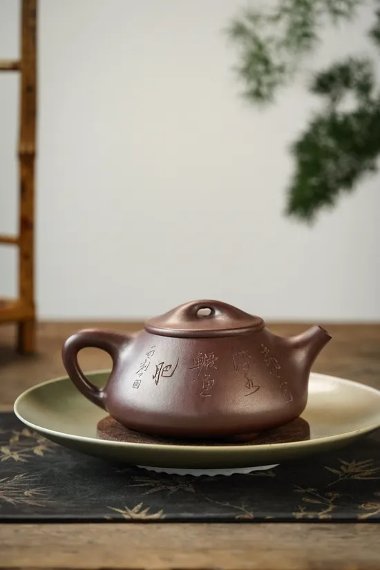 Yixing Zisha Teapot Jingzhou Shipiao - Golden Clay Wood-Fired Artistry 3